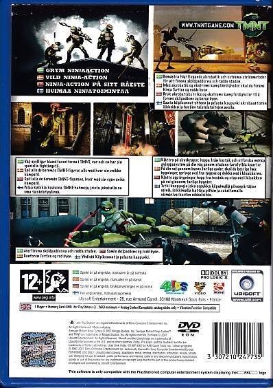 TMNT Teenage Mutant Ninja Turtles - PS2 (B Grade) (Genbrug)